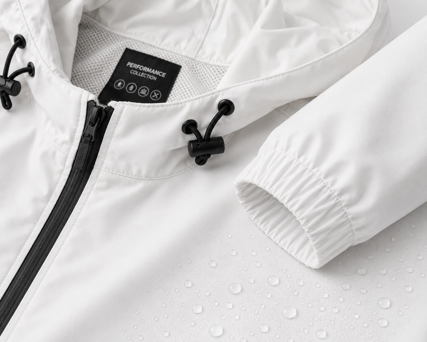 Performance Hooded Jacket – White | Alkatran