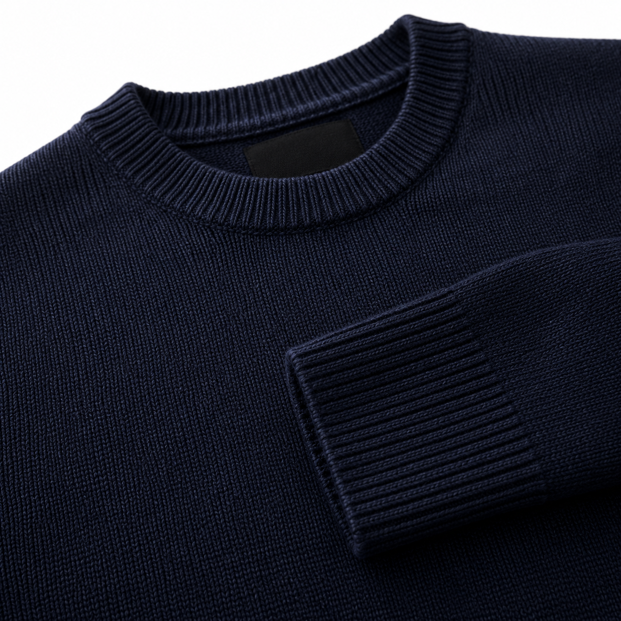 Navy Merino Knit Sweater | Alkatran