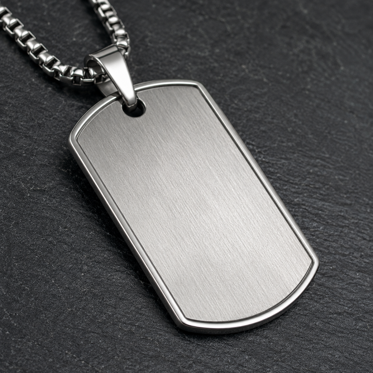 Stainless Steel Dog Tag Pendant | Alkatran