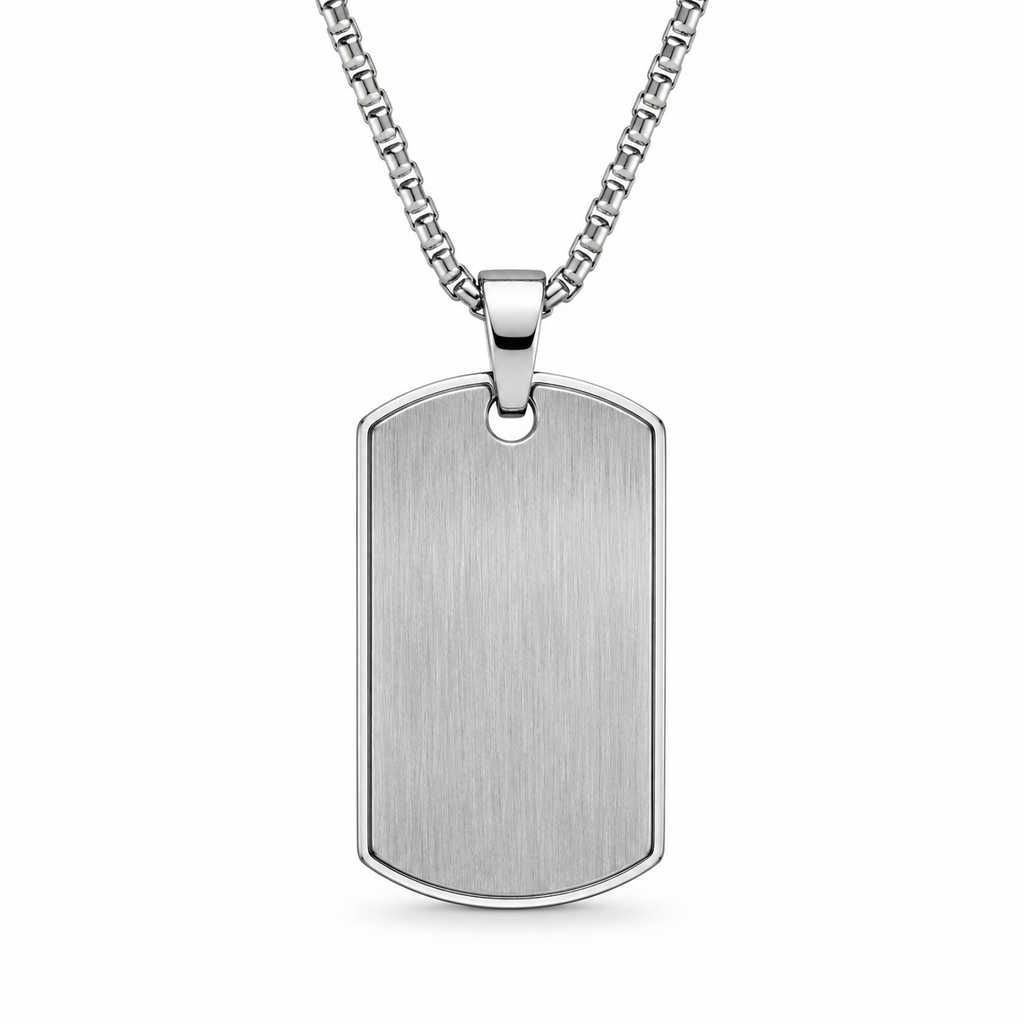 Stainless Steel Dog Tag Pendant | Alkatran